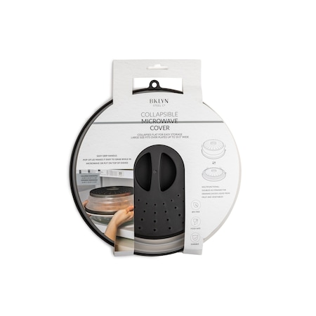 Bklyn Steel Co. Collapsible Microwave Cover - Onyx 39632